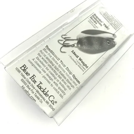 Blue Fox Strobe Tear Drop Spoon Cuchara, Fire Tiger, 11g, VMC, #7423