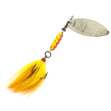 Mepps Giant Killer Cucharilla, Plata, 30g, Triplete Plumas, #7434