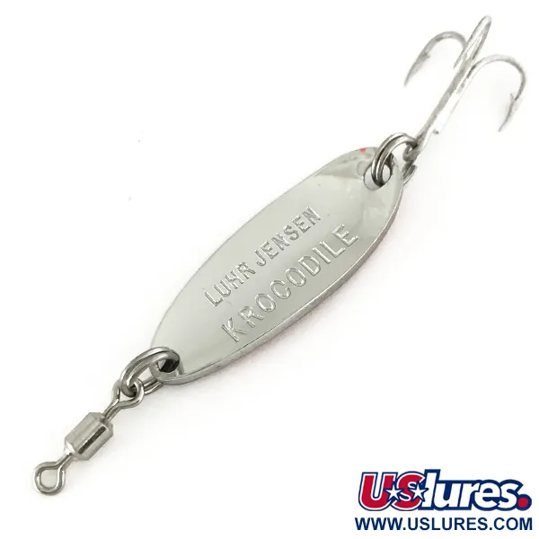Luhr Jensen Krocodile UV Cucharilla, Níquel/Naranja, 7g, UV, #7447