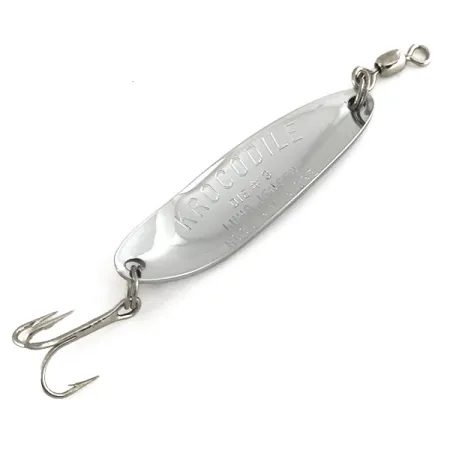 Luhr Jensen Krocodile Die #3 UV Cucharilla, Níquel/Naranja, 10g, #7448