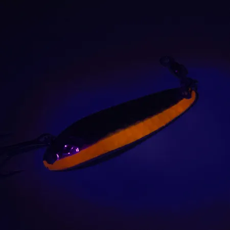 Luhr Jensen Krocodile Die #3 UV Cucharilla, Níquel/Naranja, 10g, #7448