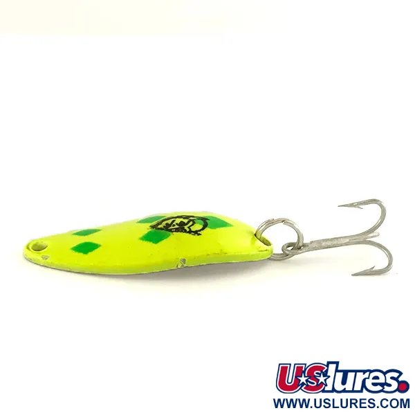 Eppinger Dardevle Devle Dog 5200 UV Cucharilla, Amarillo/Verde, 7g, UV, #7452