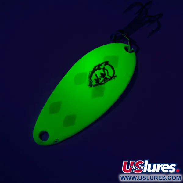 Eppinger Dardevle Devle Dog 5200 UV Cucharilla, Amarillo/Verde, 7g, UV, #7452