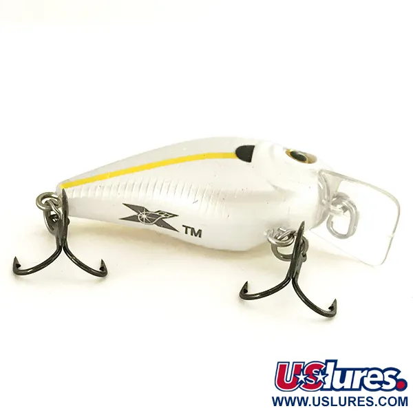 H2O XPRESS Crankbait, Blanco/Amarillo, 6g, Sonajero, #7456