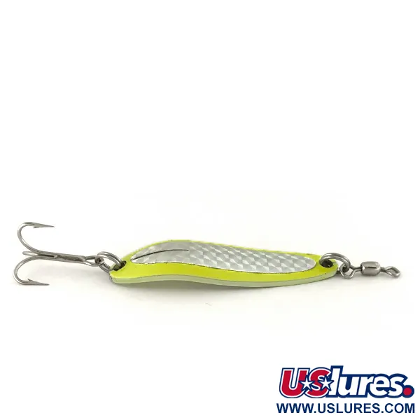 Luhr Jensen Krocodile Die #3 UV Cucharilla, Chartreuse, 10g, UV, #7468