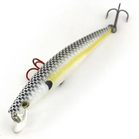 Matzuo Phantom Minnow Señuelo, Plata/Amarillo, 9g, Suspending, #7473