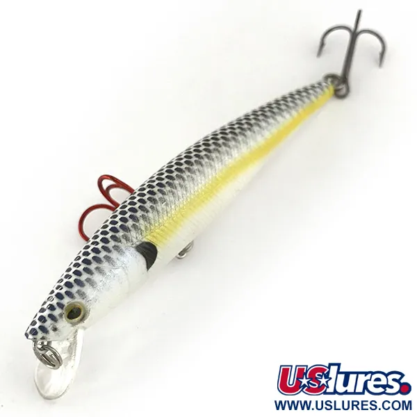 Matzuo Phantom Minnow Señuelo, Plata/Amarillo, 9g, Suspending, #7473