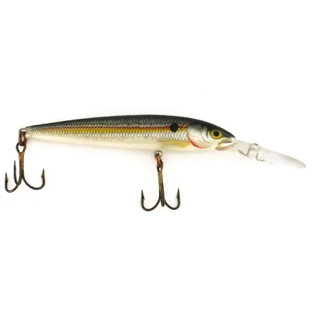 Rapala Down Deep Husky Jerk 10 Minnow, Plata-Oro, 11g, #7476