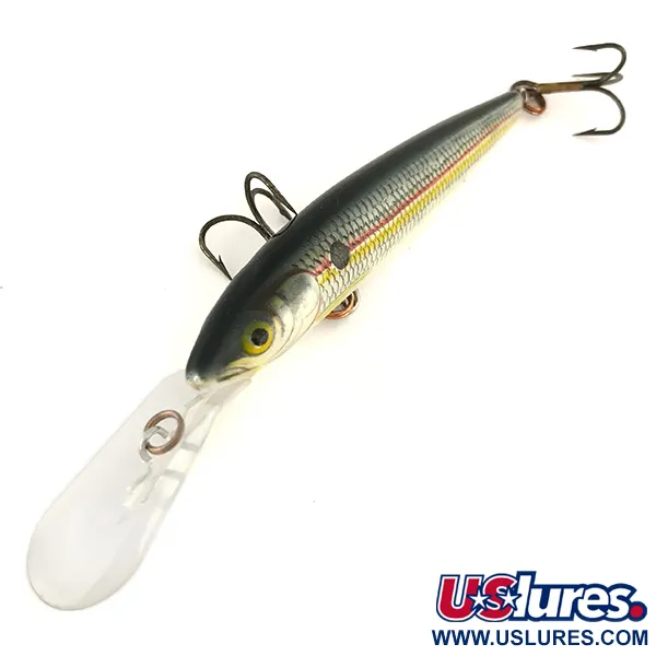 Rapala Down Deep Husky Jerk 10 Minnow, Plata-Oro, 11g, #7476