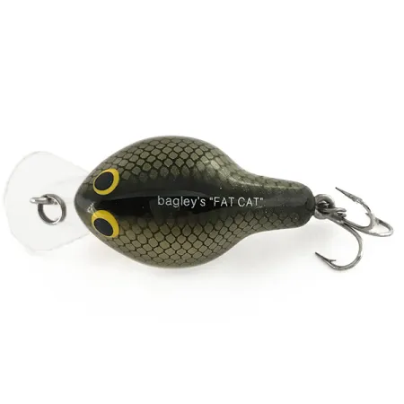 Bagley's Fat Cat Crankbait, TS, 9g, Flotante, Sonajero, #7481