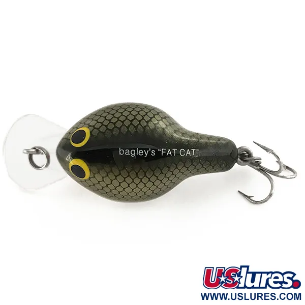 Bagley's Fat Cat Crankbait, TS, 9g, Flotante, Sonajero, #7481