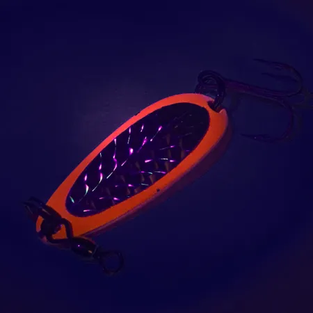 Luhr Jensen Krocodile UV Cucharilla, Rojo / Negro, 9g, UV, #7485