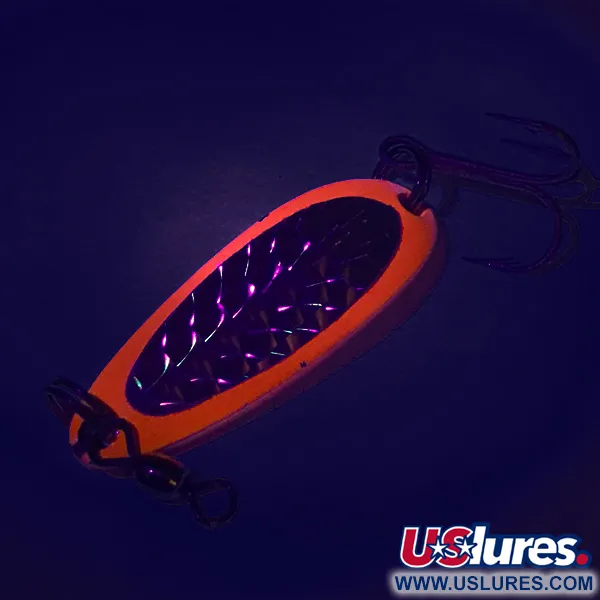 Luhr Jensen Krocodile UV Cucharilla, Rojo / Negro, 9g, UV, #7485