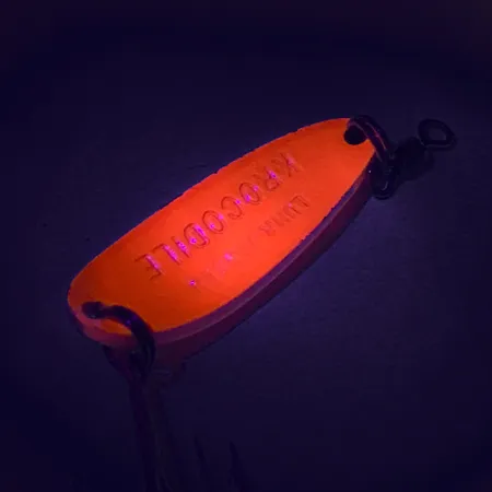 Luhr Jensen Krocodile UV Cucharilla, Rojo / Negro, 9g, UV, #7485