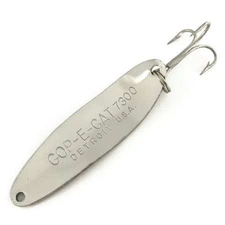 Dardevle Cop-E-Cat 7300 Cucharilla, Níquel/Verde, 10g, Bamboleo, #7487