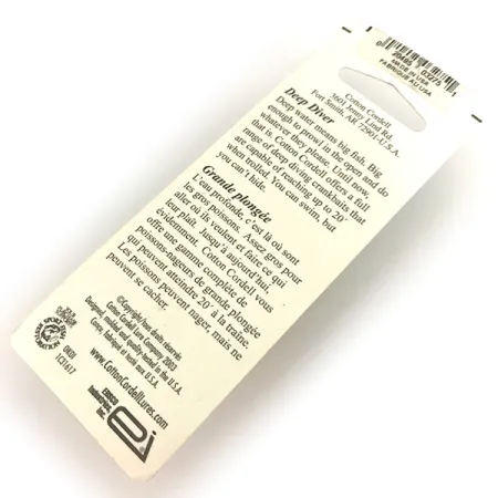 Cotton Cordell Grappler Shad Deep Diver, Oro/Naranja, 7g, Deep Diver, #7497