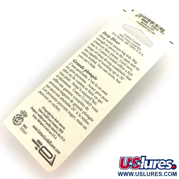 Cotton Cordell Grappler Shad Deep Diver, Oro/Naranja, 7g, Deep Diver, #7497