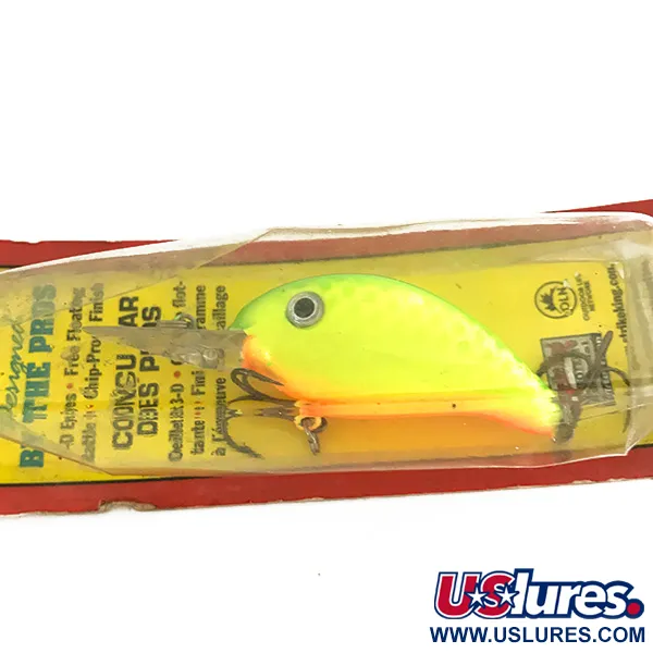 Strike King Pro Model 3XD Crankbait, Chartreuse, 12g, Sonajero, #7501