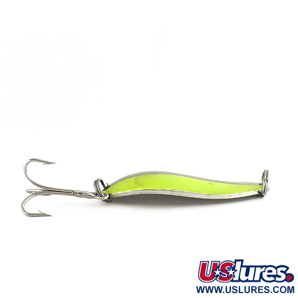 Seneca Little Cleo (Hula Girl) UV Cucharilla, Níquel/Verde, 21g, #7504