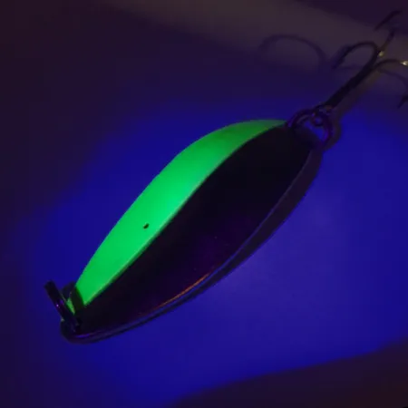 Seneca Little Cleo (Hula Girl) UV Cucharilla, Níquel/Verde, 21g, #7504