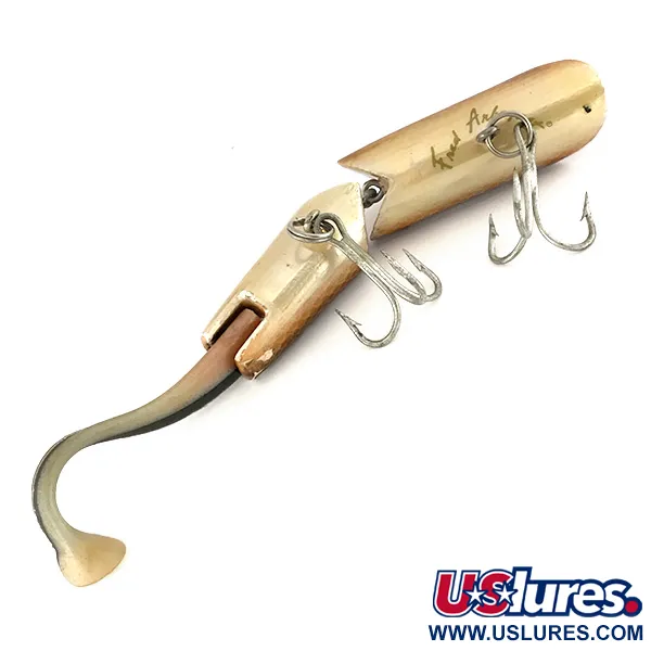 Fred Arbogast A.C. Plug Vintage Popper, Marrón, 28g, Articulado, #7508