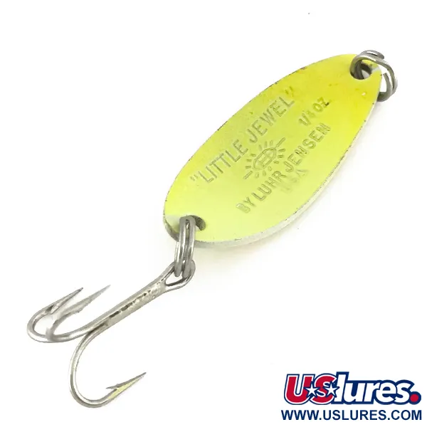 Luhr Jensen Little Jewel Cucharilla, Amarillo/Rojo, 7g, UV Glow, #7519