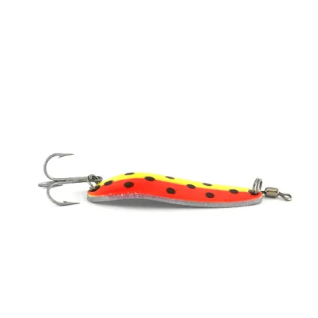 Luhr Jensen Krocodile Die #3 UV Cuchara, Amar/Rojo, 14g, UV, #7523