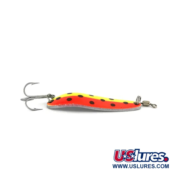 Luhr Jensen Krocodile Die #3 UV Cuchara, Amar/Rojo, 14g, UV, #7523