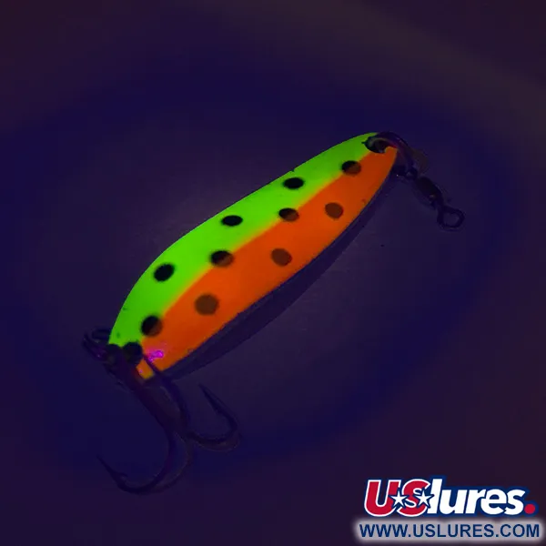 Luhr Jensen Krocodile Die #3 UV Cuchara, Amar/Rojo, 14g, UV, #7523