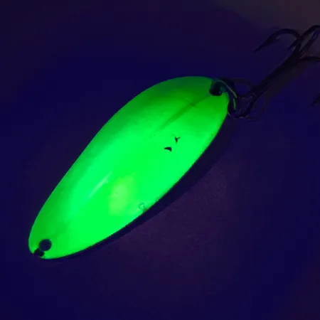 TODDCO Main liner UV Cucharilla, Amarillo/Verde/Níquel, 11g, UV, #7538