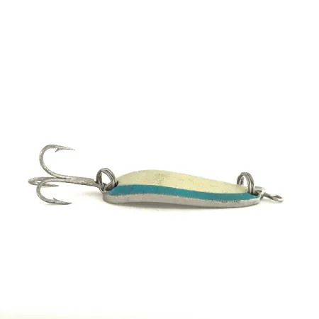 Luhr Jensen Krocodile Cucharilla, White/Blue/Nickel, 9g, Sinking, #7543