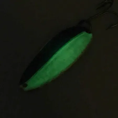 TODDCO Main Liner Glow Cucharilla, Blanco/Azul/Níquel, 11g, Glow, #7571