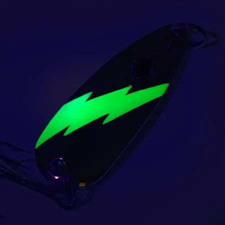 Red Eye Evil Eye UV Cucharilla, Níquel / Verde, 14g, Brillo UV, #7590