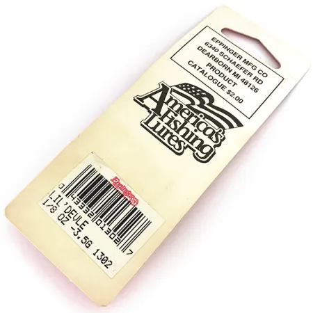 Eppinger Dardevle Lildevle Cucharilla, Black / White, 3,5g, #1302