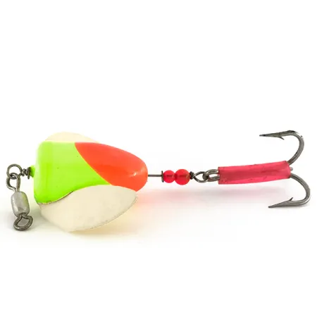 Yakima Bait Spin-n-Glo UV Señuelo, Naranja / Chartreuse, 7g, UV, #7584