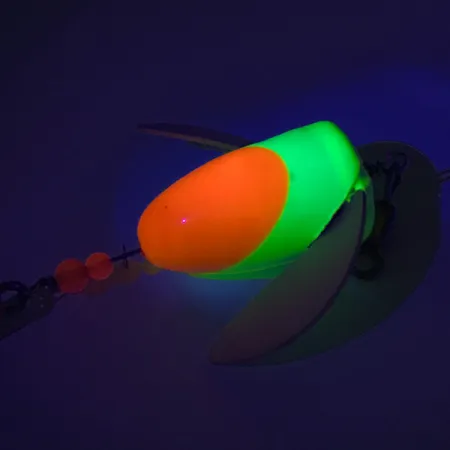 Yakima Bait Spin-n-Glo UV Señuelo, Naranja / Chartreuse, 7g, UV, #7584