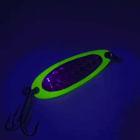 Luhr Jensen Krocodile UV Cucharilla, Yellow, 9g, Reactivo UV, #7604