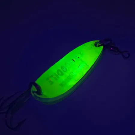 Luhr Jensen Krocodile UV Cucharilla, Yellow, 9g, Reactivo UV, #7604