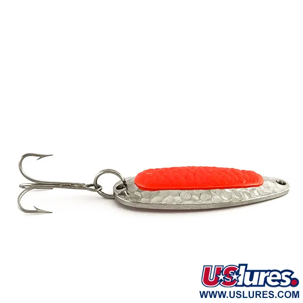 Blue Fox Pixee UV Cucharilla, Níquel Martillado / Rojo, 14g, UV, #7610