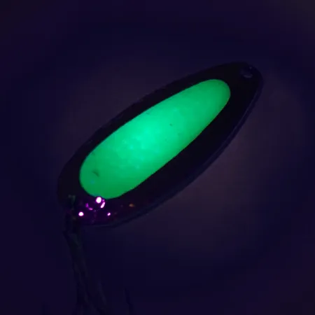 Blue Fox Pixee UV Cucharilla, Gold / Green, 14g, Inserto UV, #7612