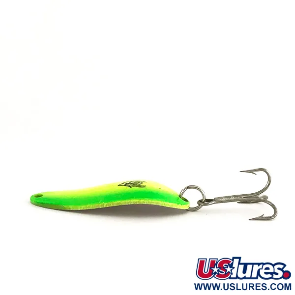Eppinger Dardevle Devle Dog 5300 UV Cucharilla, Amarillo/Verde/Níquel, 10g, #7636
