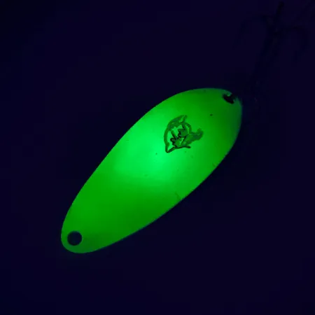 Eppinger Dardevle Devle Dog 5300 UV Cucharilla, Amarillo/Verde/Níquel, 10g, #7636