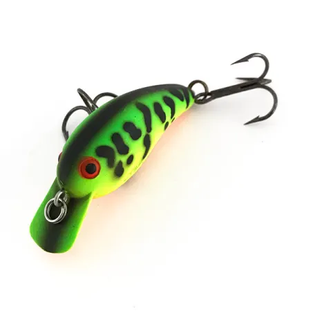 Cotton Cordell Big O UV Crankbait, Fire Tiger, 4g, UV Glow, #7640