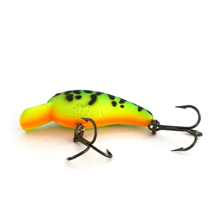 Cotton Cordell Big O UV Crankbait, Fire Tiger, 4g, UV Glow, #7640