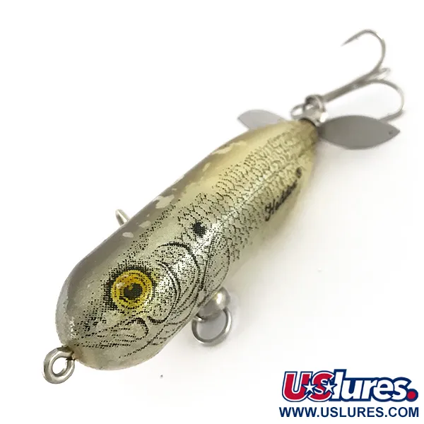 Heddon Baby Torpedo Señuelo Superficie, Plata, 9g, Vintage, #7644