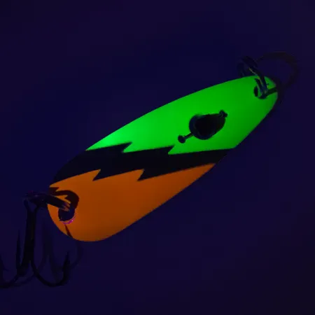 Red Eye Evil Eye UV Cucharilla, Níquel/Naranja/Chartreuse, 14g, UV, #7648