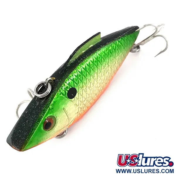 Bill Lewis Rat-L-Trap Lipless Crankbait, Verde-Oro, 14g, #7667