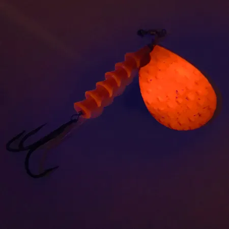 Luhr Jensen Dave Davis UV Cucharilla Curricán, Níquel/Rosa, 17g, UV, #7673