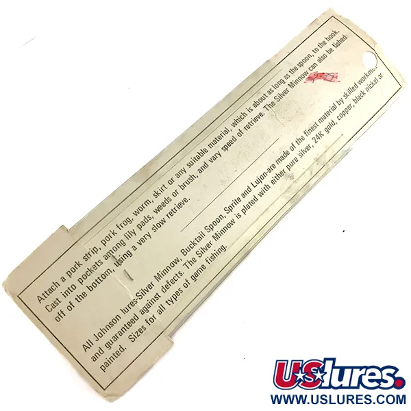 Weedless Johnson Silver Minnow, Plata, 14g, Anti-enganche, #7679