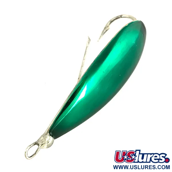 Johnson Silver Minnow Cucharilla Antihierba, Plata/Verde, 14g, #7680